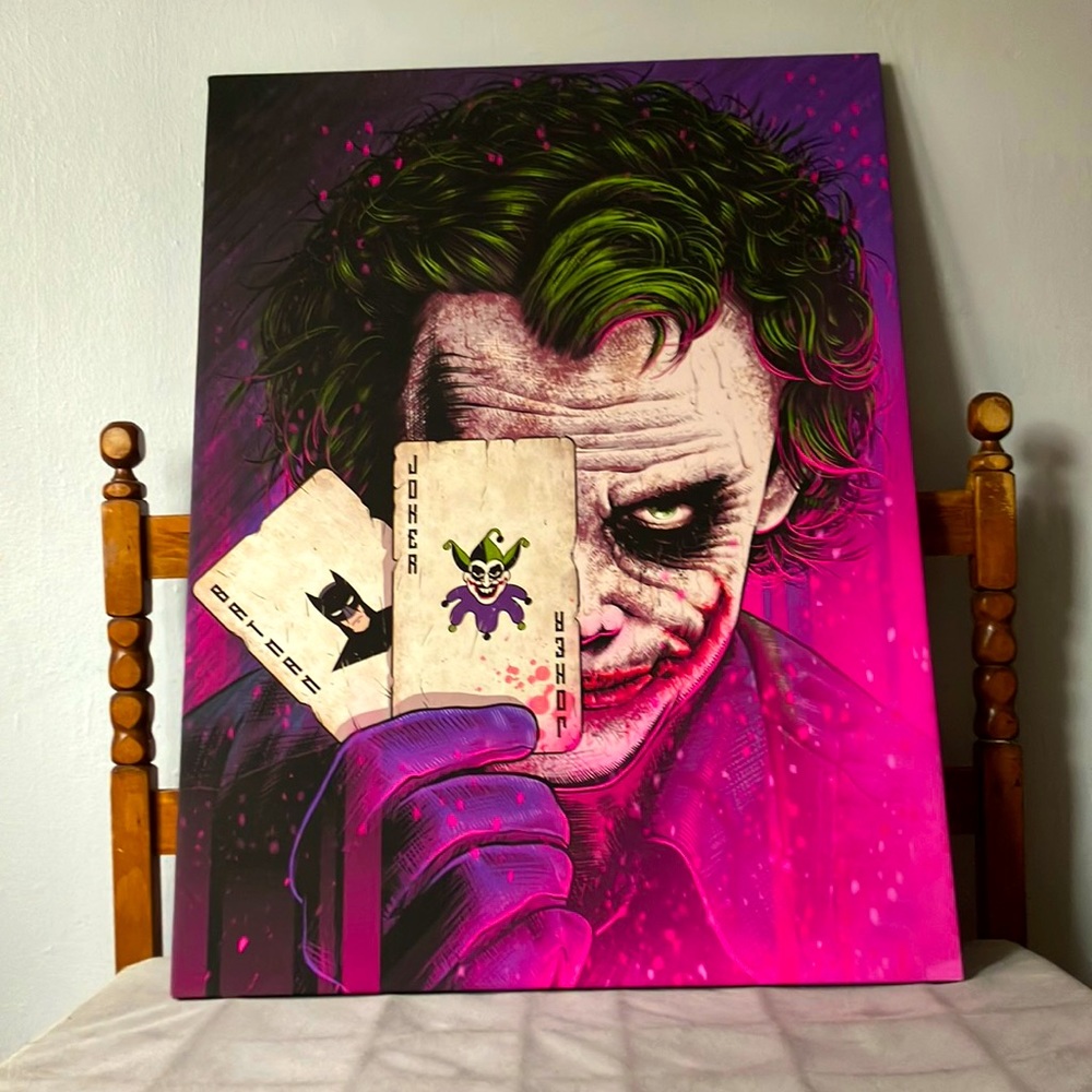 Vintage Health Ledger as The Joker painting